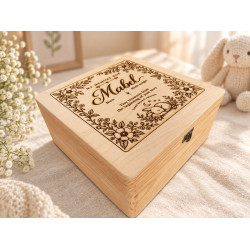 Personalised Baby Memory Box – Floral Bunny