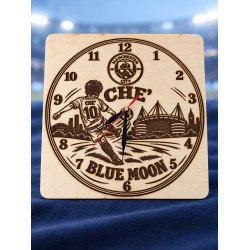 Personalised Manchester City Wooden Clock