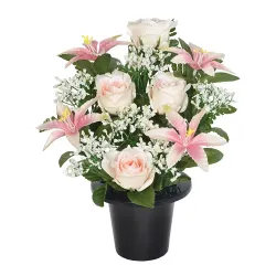 Blush Rose Memorial Pot